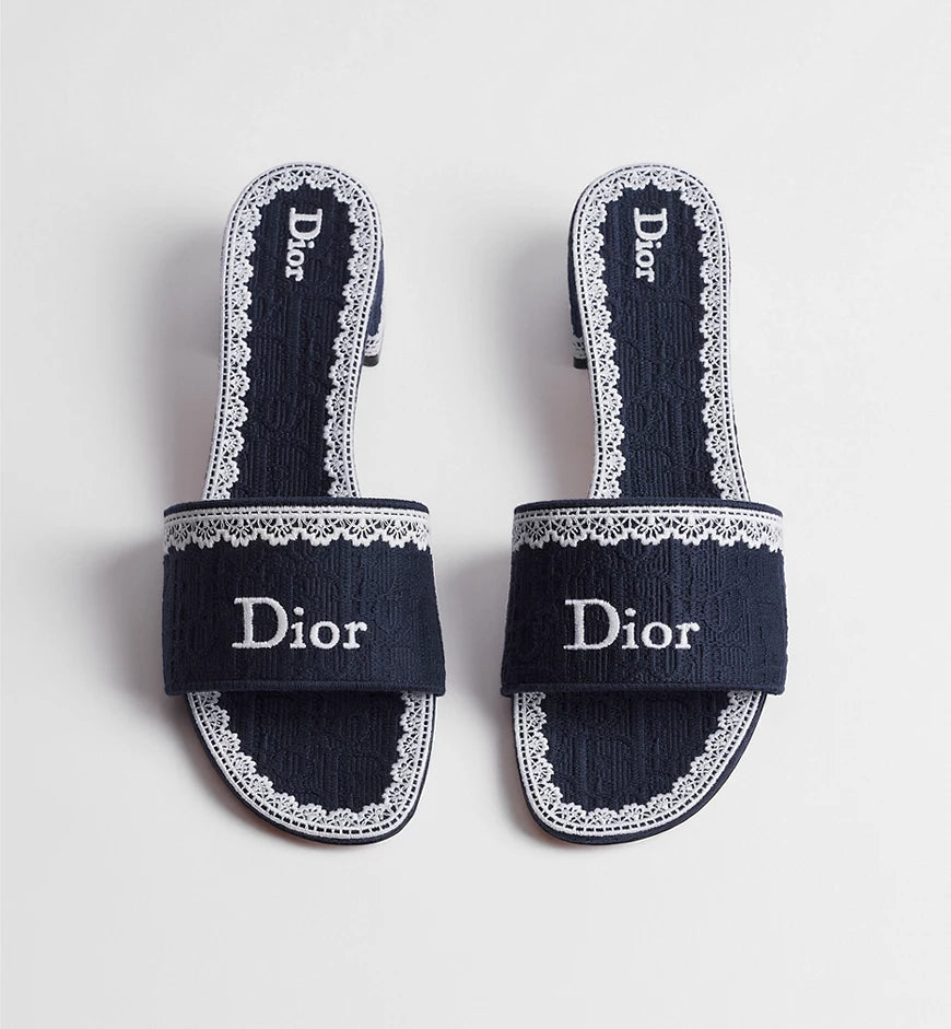Dior Heeled Dentelle Slide