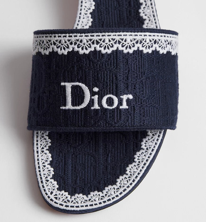 Dior Heeled Dentelle Slide